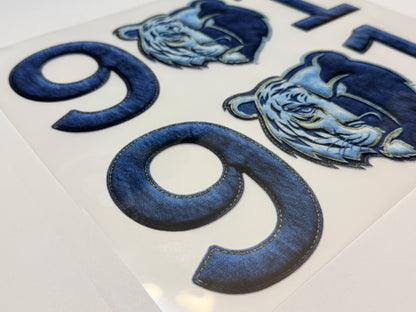 901 Memphis Denim Tiger DTF Transfer – Ready to Press