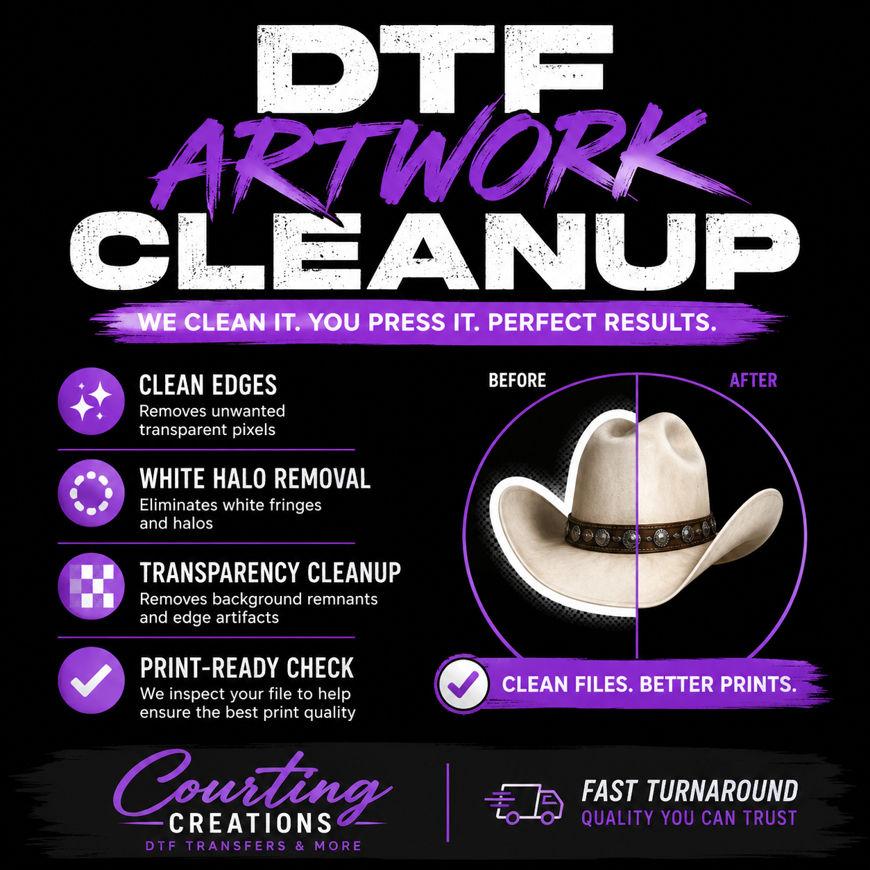 DTF Artwork Cleanup - $5 per design